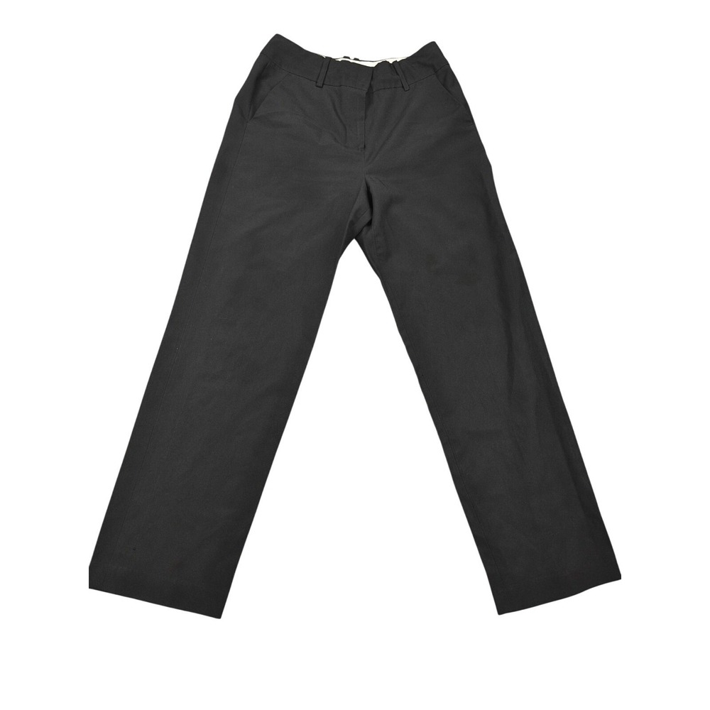 Larry‎ Levine Pants Womens 10 Black Twill Stretch Dress Classic Pockets Career
